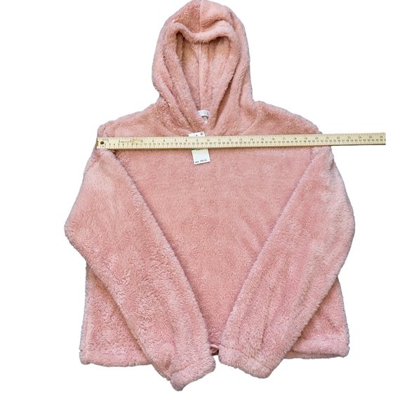 Planet Gold Loose Fleece Hoodie Silver Pink New - Picture 6 of 7